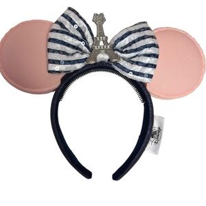Disney Parks Epcot France, macaron Eiffel Tower, Minnie ears headband! NWT!!